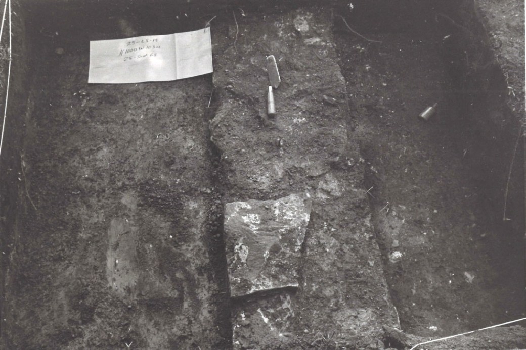 1968 Excavation - Foundation, Bottle